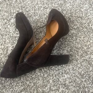 Coach Brown Suede Women's Heels